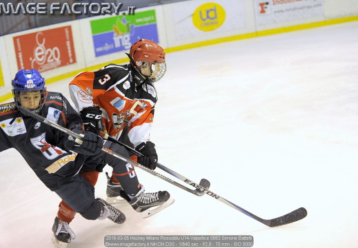 2016-03-05 Hockey Milano Rossoblu U14-Valpellice (1-8)